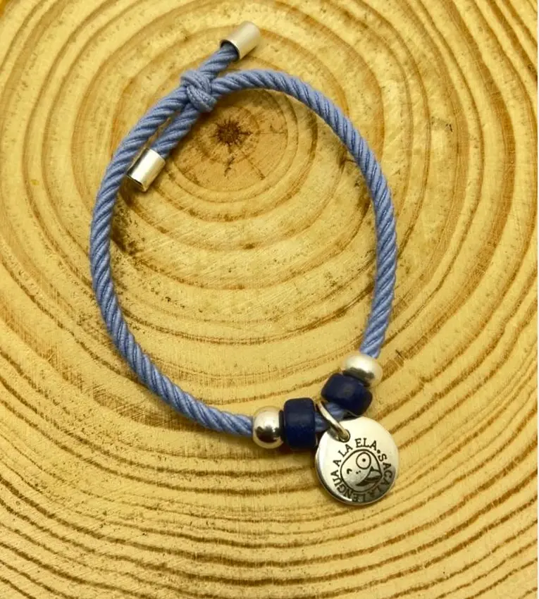 Pulsera cordón (Azul celeste)