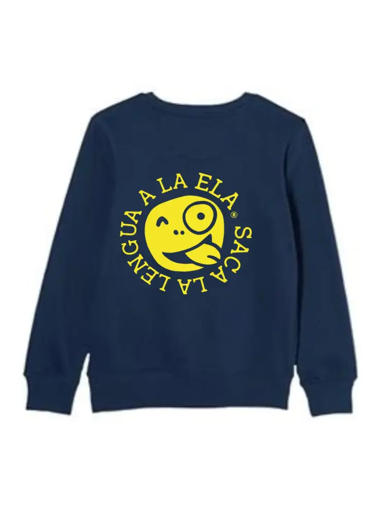 Sudadera sin gorro AZUL 