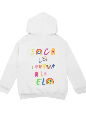 Sudadera BLANCA Rainbow